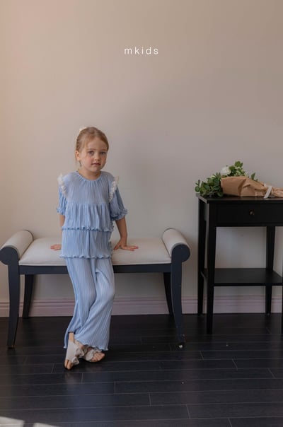 M-KIDS08｜(65-115cm) 浪漫褶皺套裝11