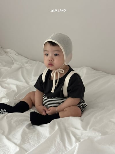 lala land03｜(3m-18m) 2色可拆式吊帶條紋燈籠褲8