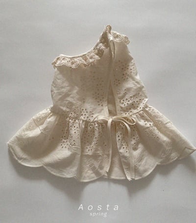 AOSTA14｜(6m-5y) 蕾絲棉質背心3