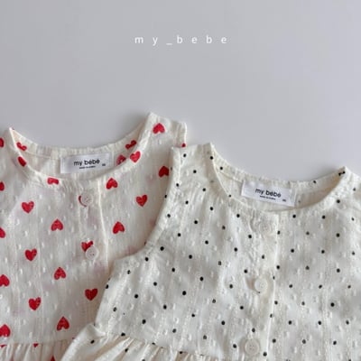 my_bebe31｜(80-120cm) 壓紋荷葉邊背心17