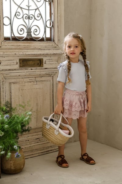 FLO16｜(75-140) 荷葉肩邊上衣8