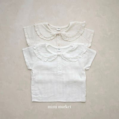 mimi market22 (75-90cm)  花邊翻領上衣2