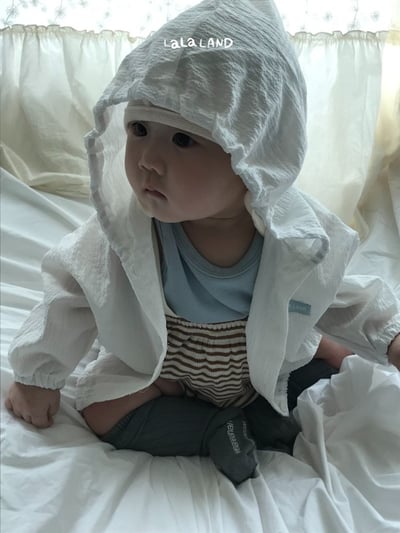 lala land03｜(3m-18m) 2色可拆式吊帶條紋燈籠褲5