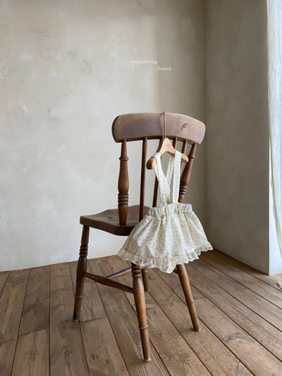 Anne Shirley17｜(3m-22m) 2色格紋/碎花蕾絲吊帶褲裙7