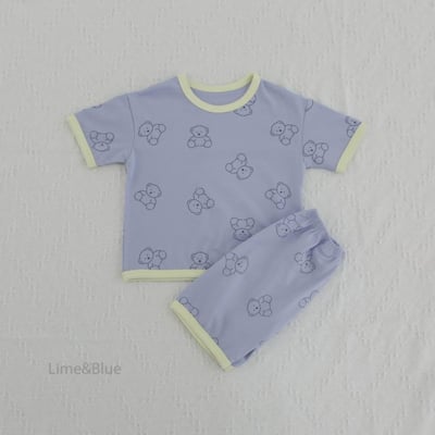 LIME&BLUE20｜(80-118cm)  青檸泰迪熊套裝4