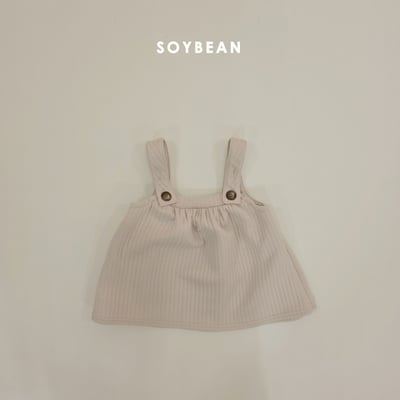 Soybean46｜(75cm-118cm) 絎縫吊帶洋裝5