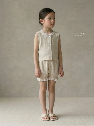 Mon petit15｜(73-118cm) 蕾絲花邊套裝2