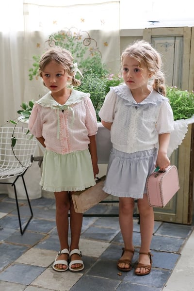 FLO38｜(75-140) 花邊波浪褲裙20