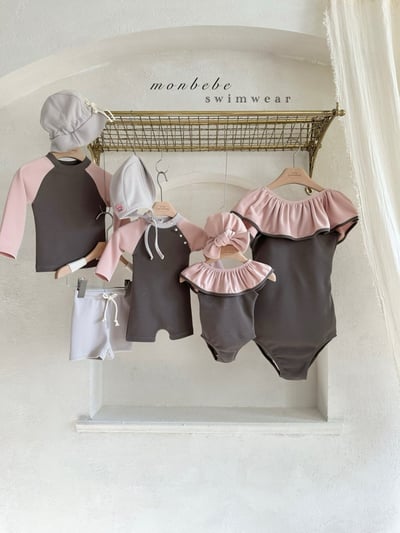MONBEBE21｜(3m-36m 1y-6y) 多功能游泳套裝(含泳帽)6