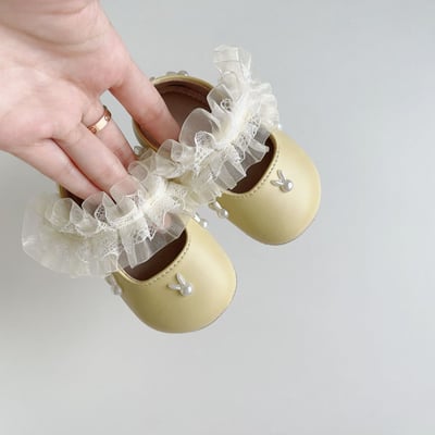 兔子珍珠蕾絲學步鞋11