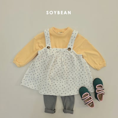 Soybean46｜(75cm-118cm) 絎縫吊帶洋裝6