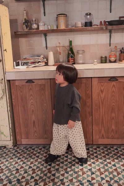 onu 52｜(70cm-115cm) 摺撊波點九分褲11