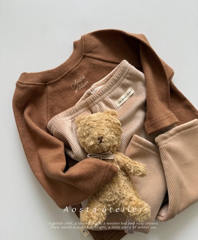 AOSTA28｜(6m-5y) 磨毛簡約上衣15