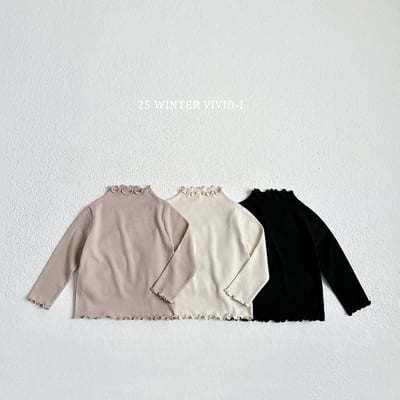 vivid74｜(78cm-125cm) 棉質捲邊上衣1