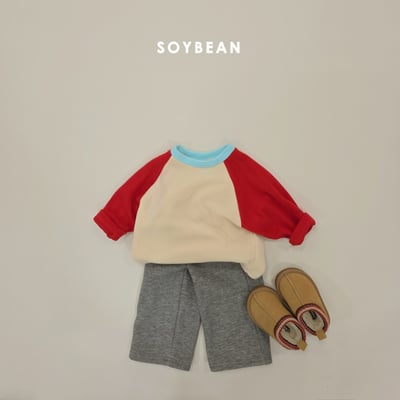 Soybean77｜(75cm-118cm) 舒適抓絨寬褲4
