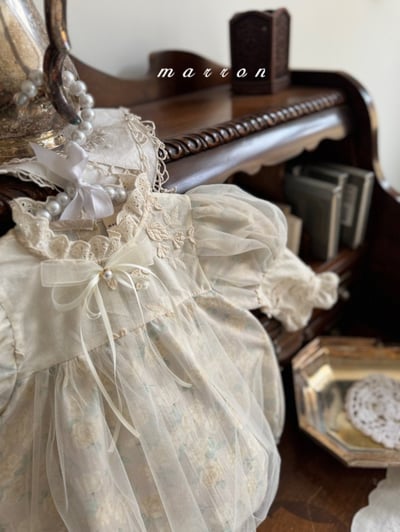 Marron42｜(free) 針織蝴蝶緞帶胸針9