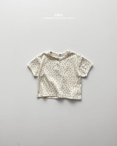 onu31｜(70cm-115cm) 碎花蕾絲滾邊上衣13