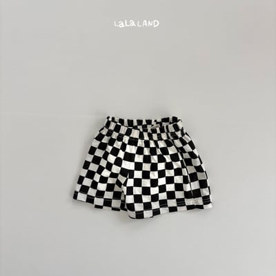 lala land69｜(75-120cm) 3色經典棋盤格紋短褲24