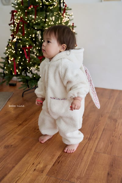 bebe nine07 (65cm-75cm) 2色碎花雪兔連身衣7