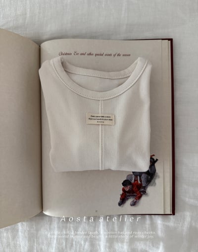 AOSTA61｜(6m-5y) 小標壓線上衣11