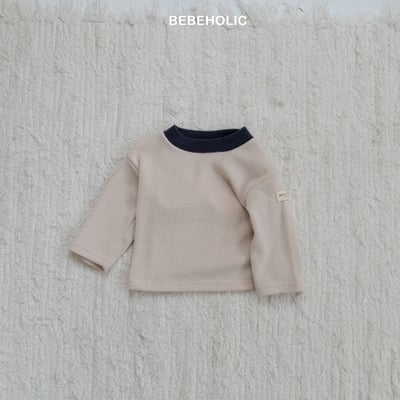Bebe holic49｜(3m-18m) 撞色領素面上衣15