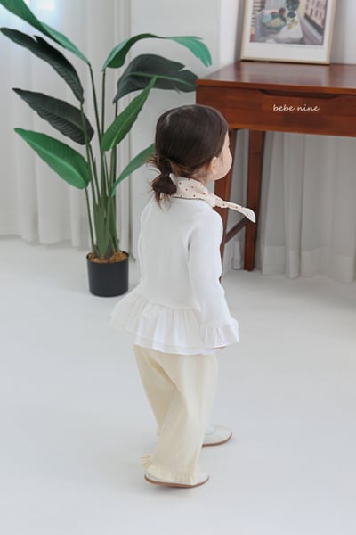 bebe nine07 (65-115) 3色荷葉裙擺上衣4