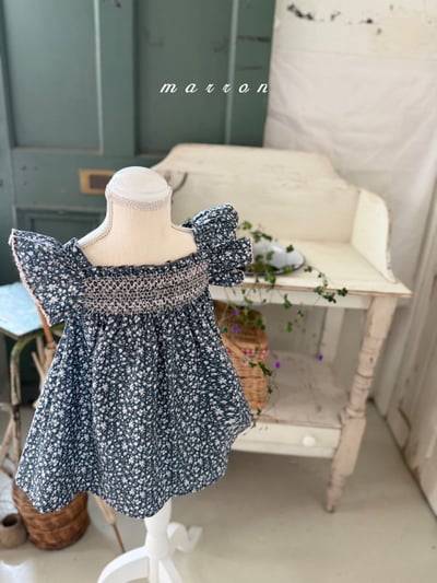 Marron10｜(3m-18m 1y-6y) 日落編織花包屁衣/洋裝16