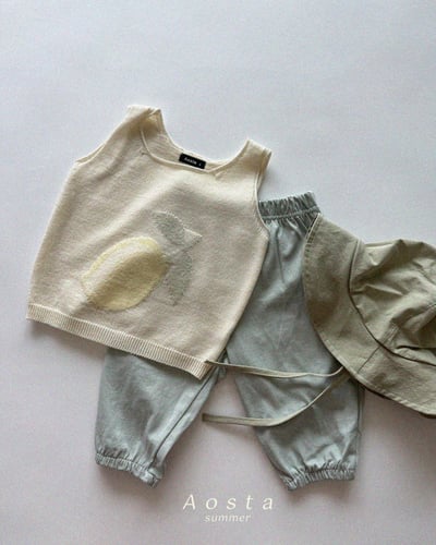 AOSTA34｜(6m-5y) 2款針織水果背心12