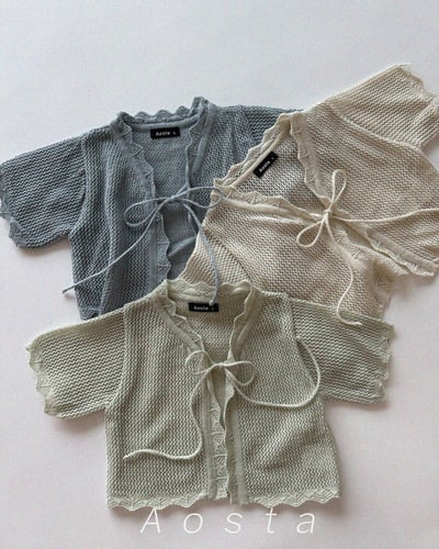 AOSTA33｜(6m-5y) 3款綁帶針織開衫外套2
