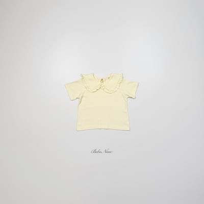 bebe nine06  (65cm-115cm) 3色荷葉娃娃領上衣4