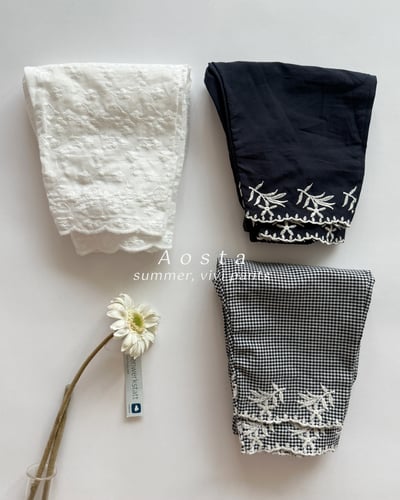 AOSTA17｜(6m-5y) 3款蕾絲刺繡長褲3