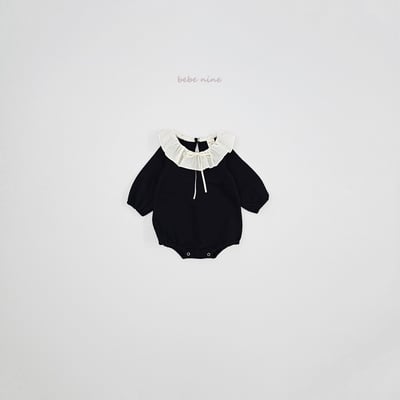 bebe nine58 (55cm-85cm) 3色翻領磨毛包屁衣11