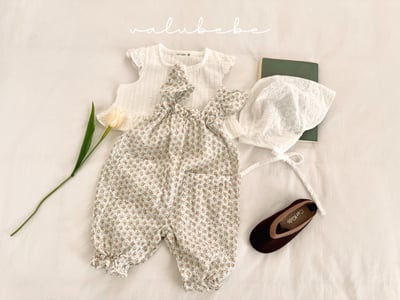 Valubebe 49｜(65-90cm) 褶邊翅膀吊帶服10