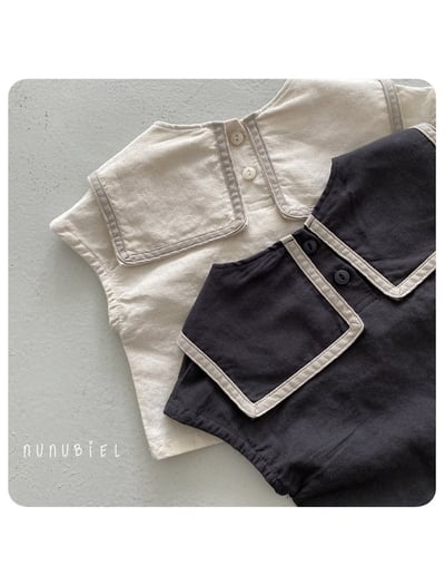 NUNU BIEL13｜(65-115cm) 水手翻領無袖上衣2