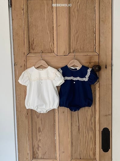 Bebe holic27｜(3m-18m) 蕾絲翻領連身服1