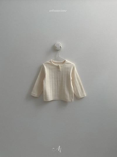 AT07｜(70-110) 羅紋小圓釦上衣3