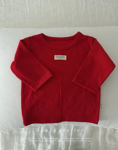 AOSTA61｜(6m-5y) 小標壓線上衣19