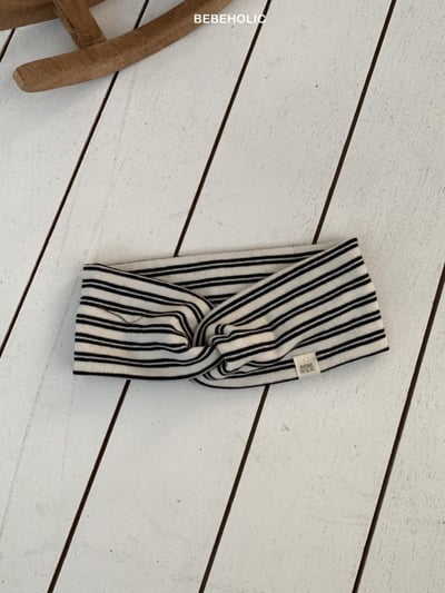 Bebe holic04｜(3m-18m) 扭結條紋髮帶3