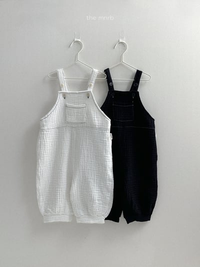 MiniRobe30｜(70-110) 棉麻吊帶束口褲9