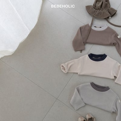 Bebe holic49｜(3m-18m) 撞色領素面上衣7