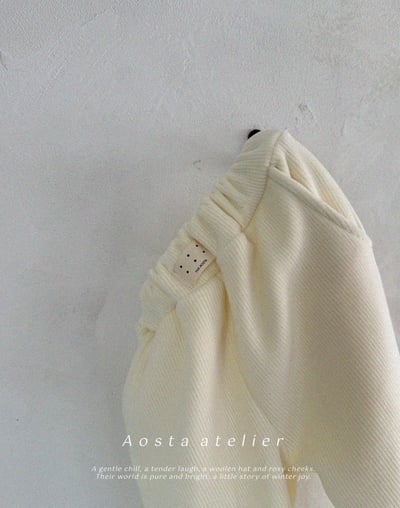 AOSTA46｜(6m-5y) 絲絨休閒縮口褲5