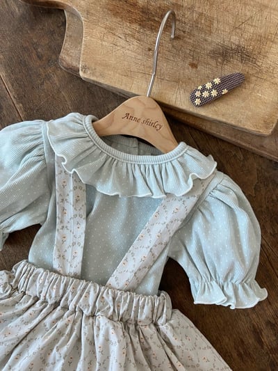Anne Shirley10｜(1y-5y) 3色荷葉波點公主袖上衣15