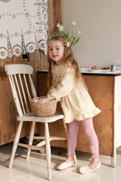 FLO11｜(75-140) 2色愛心碎花布洋裝6