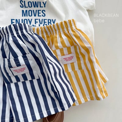 BEAN17｜(65-120cm) 南瓜線條短褲5