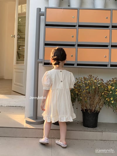 JE13｜(66-120cm) 蝴蝶結緞帶包屁洋裝3