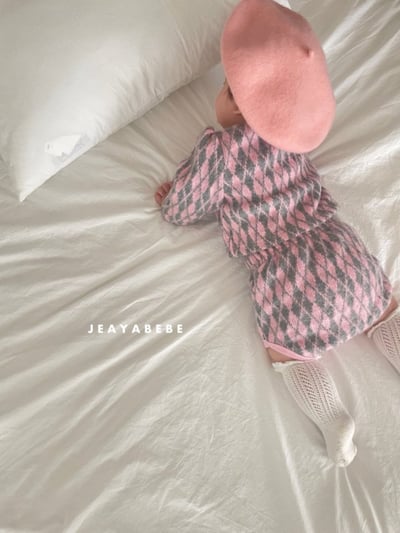 JEAYA08｜(3m-12m) 3色復古菱形針織套裝19