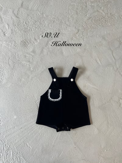 SO.U22｜(12m-M)  口袋蕾絲吊帶褲1