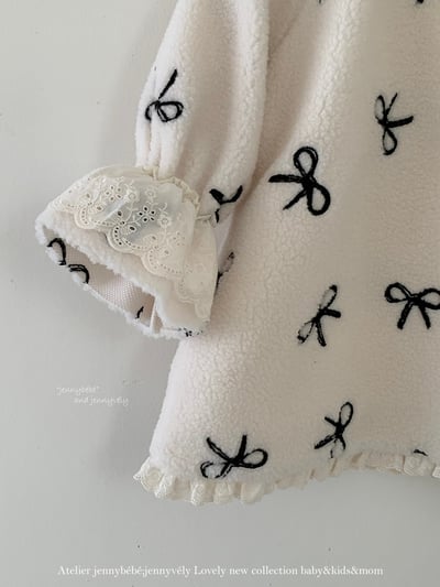 JE 654｜(80-110cm)  蝴蝶结刺繡連身裙5