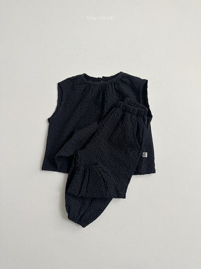 MiniRobe11｜(70-110) 抓皺無袖波點上衣5