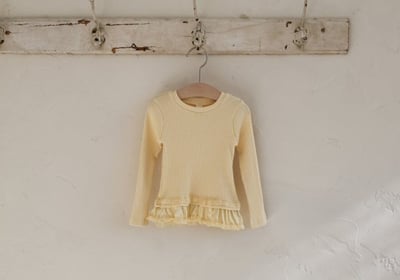 FLO57｜(75-140) 3色蕾絲荷葉花邊上衣24